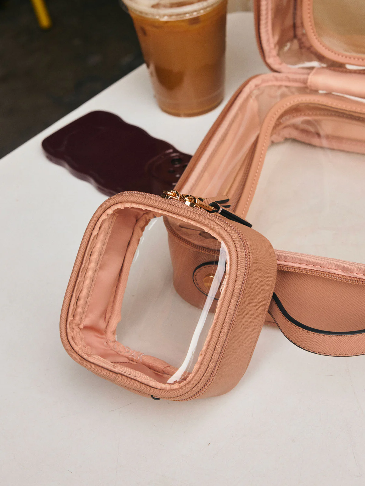 Tiny Clear Cosmetics Case